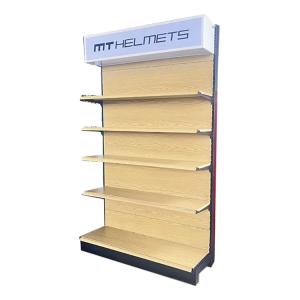 China Wooden Color Convenience Gondola Retail Shelving Store Shelf factory