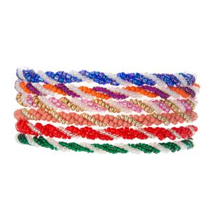 China 18.5cm Colorful Mixture Beads Bracelet Set with magnets ends factory