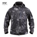 Men's Waterproof Tactical Combat Jacket Hoody Winter Solid Camouflage Coat