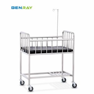 China Manual Children Hospital Bed Medical Home Use Children Kids Baby Basin Cart factory