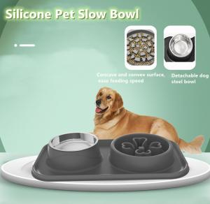 China Slow Feeder Food Puzzle Dog Bowls with Lick Mat factory