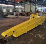 Telescopic Boom for Excavator with Standard Bucket Hitachi Komatsu Yellow Red