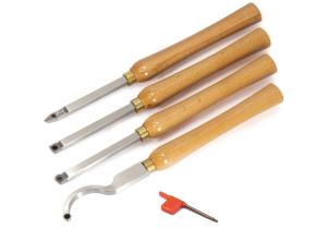 China 4pcs DIY Mini Carbide Tipped Wood Lathe Turning Tools Combo Set factory