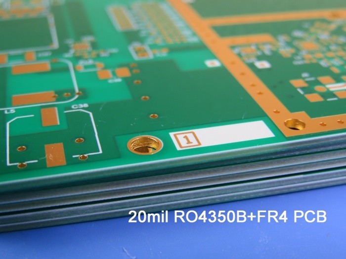 Rogers 4350 Blind Via Mixed Signal PCB 6 Layer For Digital Satellite Receiver