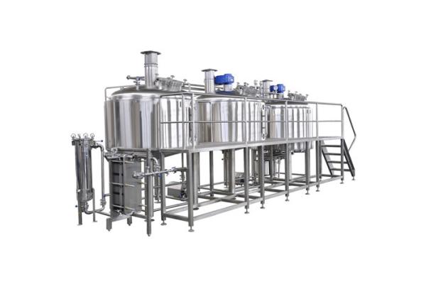 35HL Capacity 3 Vessel Brewhouse SS304 Fabricated With 3mm Interior Shell For