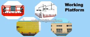 China 800KG Cradle Machine TDT ZLP800 Aluminum Machine Platform Hoist Motor &amp; Safety Lock factory