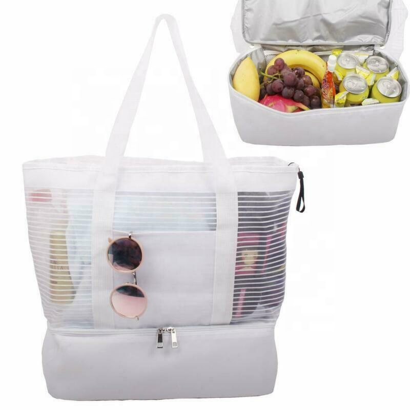 Large Picnic Cooler Beach Bag Tote Leakproof 8 Cans Removable For Food
