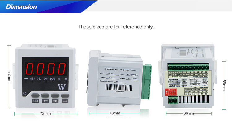 Three Phase LED display Power(Watt) Meter