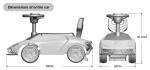 Product size 69*29*40.4cm Classic Scooter Battery Operated Kids Ride On Car