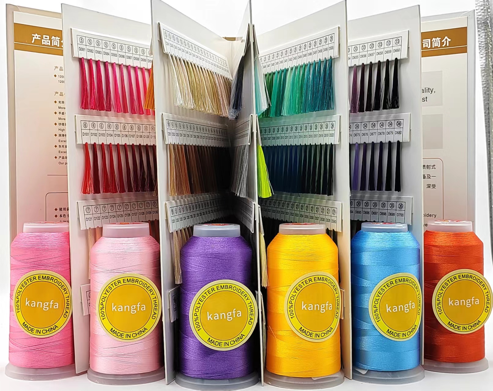 120D/2 Polyester Embroidery Thread for Shoe Decoration and Customization Needs