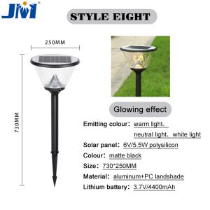 China Lawn Bright White Solar Garden Lights Modern Outdoor 6V 4.5W 219x670mm factory