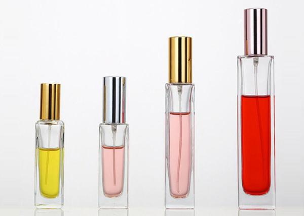 Transparent Screwing Neck Fragrance Perfume Bottle , Empty Perfume Bottle 50ml