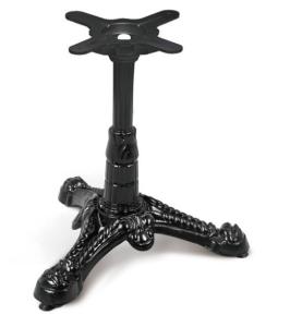 China Bistro Table base Black Ornamental Iron Parts Table base Solid Cast Iron Table leg factory