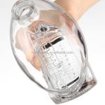 Customized Transparent Fashion Shape of Brandy Whiskey Glass Bottle for Party