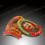 Customized Bottle 3D Metal Embossed Wine Label Aluminum Labels