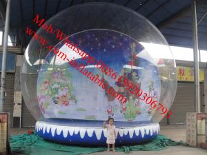 China christmas photo snow globe outdoor snow globe inflatable decorations factory