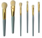 Skin Like Face 6pcs Light Blue Beauty Brushes Set For Makeup