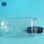 Leak Proof Clear 1000ML PET Food Packaging Jar World Cup Shape