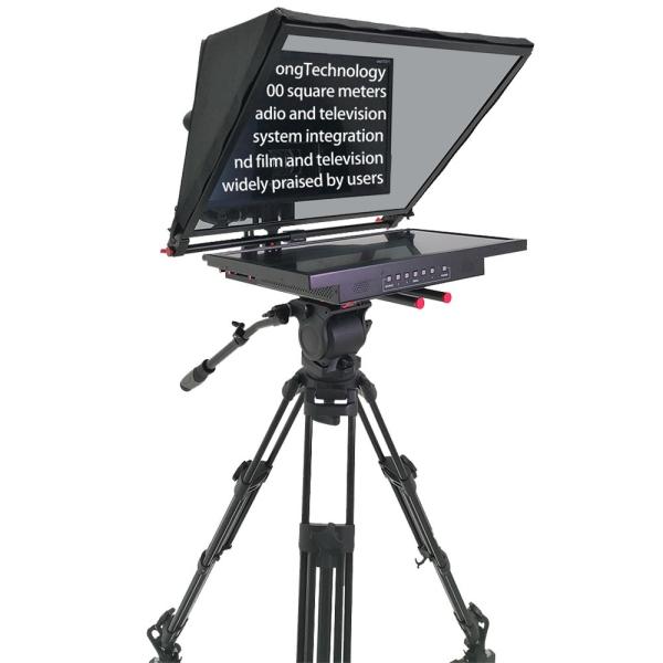 Word and Picture Compatible 24 Inch Single Screen Teleprompter for Studio