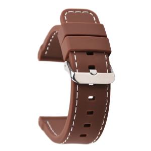 China Anti sweat Mens Rubber Watch Bands , 24mm Silicone Watch Bands factory