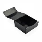 CMYK Color Handmade Collapsible Magnetic Gift Boxes Glossy Black 20.5*20.5*9cm