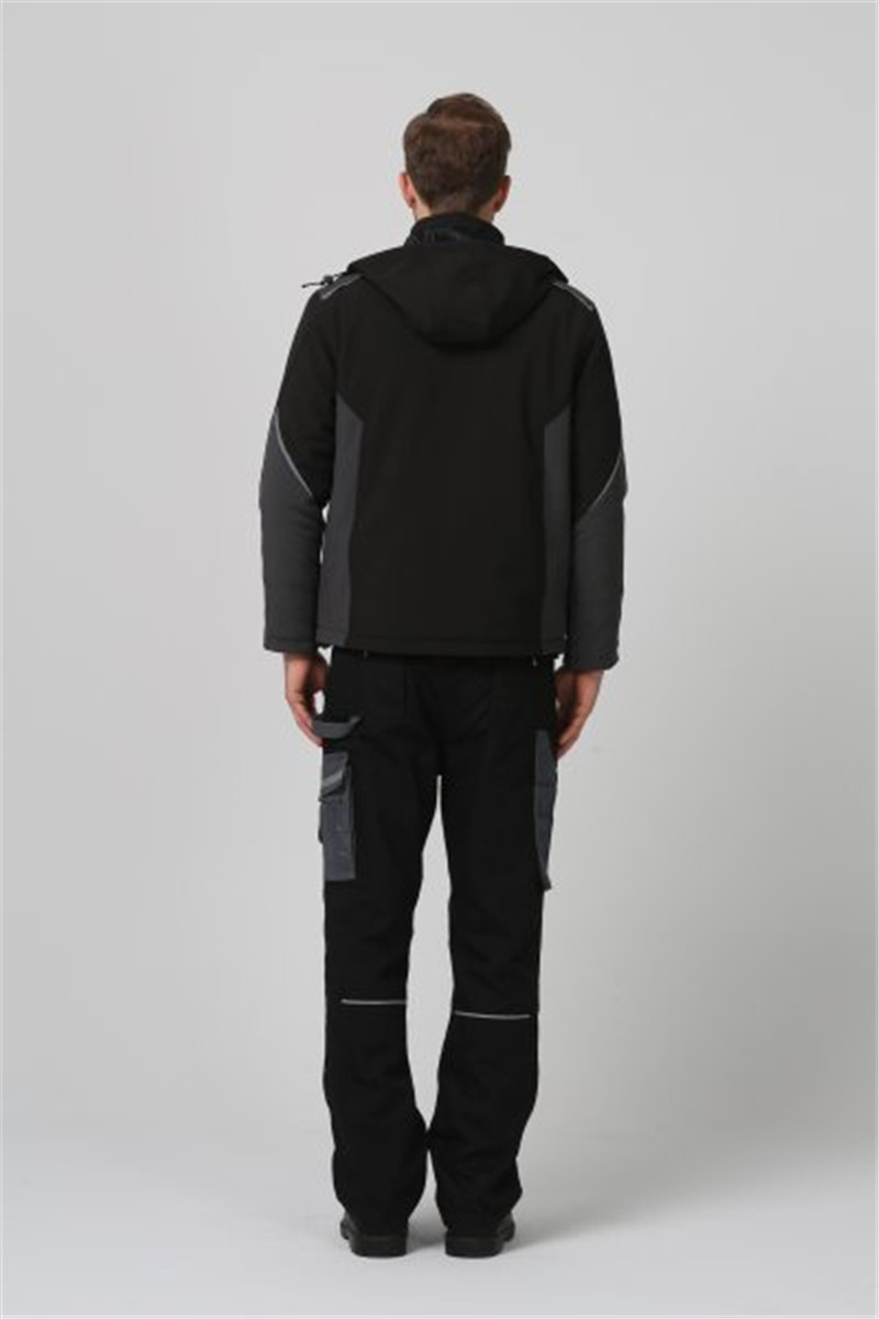 Windproof Cold Weather Workwear 320gsm Mens Softshell Work Jackets