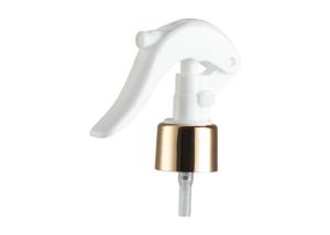 China Button Lock Plastic Trigger Sprayer Aluminum Type For Cosmetic Packaging factory