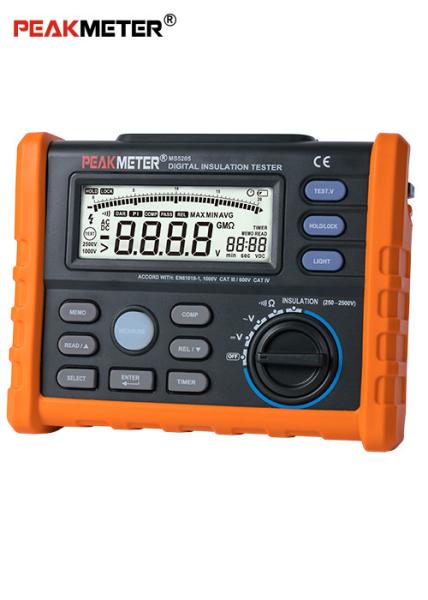 Black Digital Insulation Resistance Tester Analogue And Digital Multimete