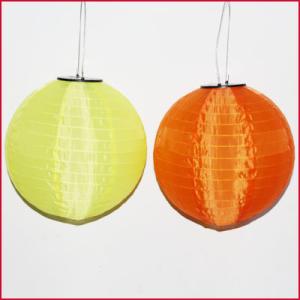 China Solar LED Nylon Lantern Round factory