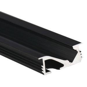 China 24*09mm LED Aluminium Profile 45 Degree Indoor Aluminium Channel factory