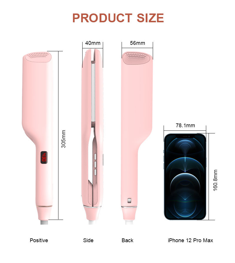 Deep Waver Ceramic Tourmaline Curling Iron 78W 360 Degrees Swivel Power Cord
