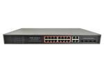 POE-S4416GFBC (16FE+4GE Combo) 16 Port 100Mbps IEEE802.3af/at PoE Switch 350W