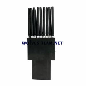 China Handheld 16 Antennas Phone Signal Jammer GSM 3G 4G 5G WiFi Bluetooth VHF UHF RF Cellular factory