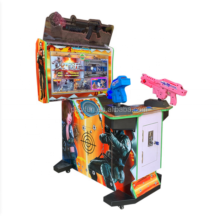 32 Inch Ultra Fire Power 3 in 1 Gun Shooting the Zombies Alien Arcade Simulator Video Game Machine Arcade Game Machine Shooting