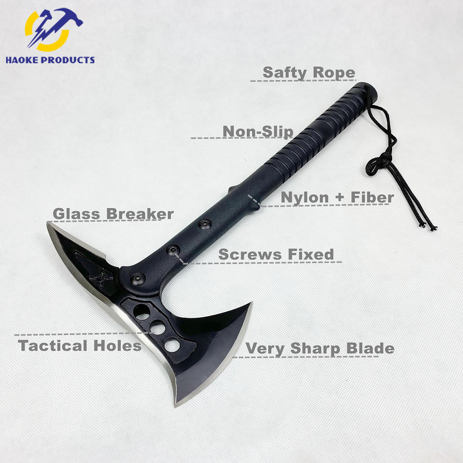 Stainless Steel Materials Light Weight Emergency Axe Rescue Axe With Glass Breaker And Sharp Blade