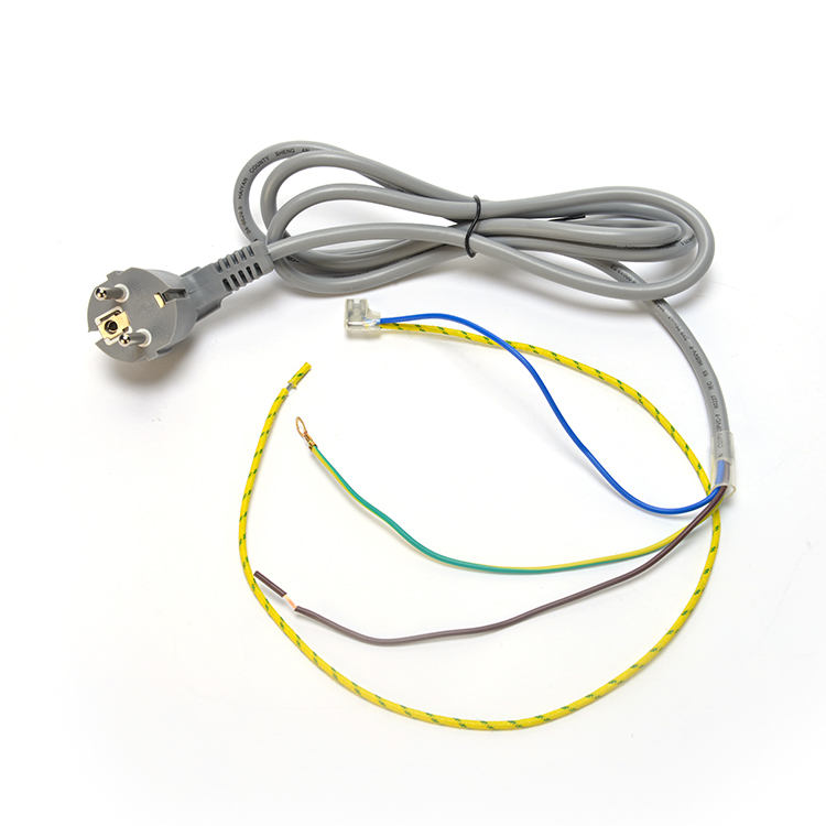 Euro Standard VDE Power Cord Cee7/7 Plug with Terminal Stripped Ended 16A/250V H05vv-f Pvc Flexible Cable Commercial