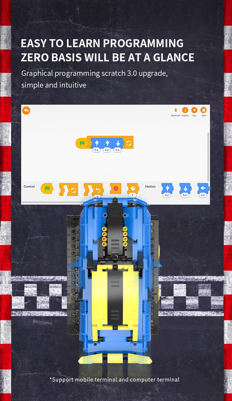 14 Years Old Get Your Child the Best Gift Lego Building Block Car with Remote Control