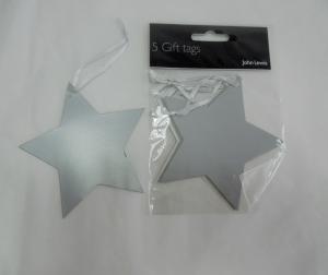 China paper gift bag paper label hang tag xmas gift tag golden tag silver tag factory