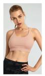 wear resistance Paded Womens Sports Bra Binding Straps Back