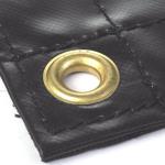 Water Proof PVC Coated Flatbed Printable Black Lightweight Steel Tarps