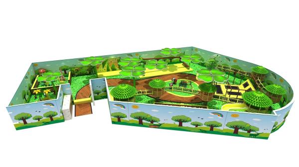 Jungle Theme Commercial Indoor Playground Equipment Plastic Amusement Play
