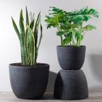 Outdoor Planters Fiber Clay Flower Pots Patio Planters MGO Pot Planter Set Resin