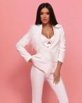 White Elegant Office Wear Suit
