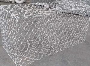 China 6.0mm 50x70mm Galvanized Gabion Basket Weaving And Welding Process factory