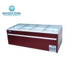 Electric Powered Supermarket Island Freezer R22/R404a Refrigerant