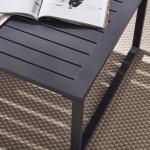 Minimalist Modern Style Outdoor Furniture Set Aluminum Frame Coffee Table
