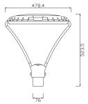 Landscape Gardens 60 Watt 5000k Aluminium Material Urban LED Lighting For