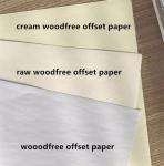 Cream Woodfree Offset Paper for Notebook 98%-110% Brightness Industrial Chemical