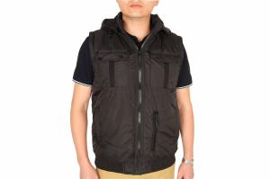 China Casual Windproof Black Body Warmer With Hood Sample Free factory