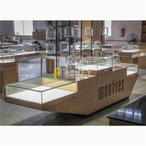 China Retail Jewelry Display Fixtures Decoration Design Glass Metal Cabinet Commercial factory